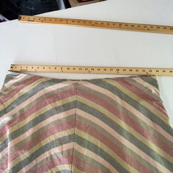 Torrid Women's Multi Shine Metallic Chevron Lurex A-Line Skirt Size 4x / 26 - Picture 8 of 11